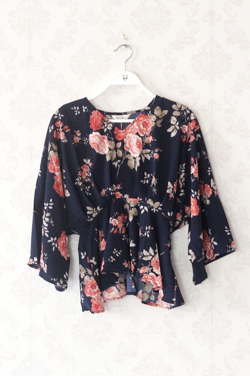 Floral Box Sleeve Top - Image 2 - Vedaa Apparels
