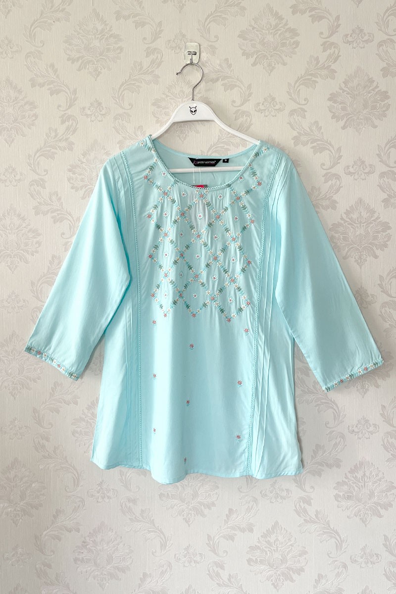 Embroidered Tunic Top - Image 1 - Vedaa Apparels